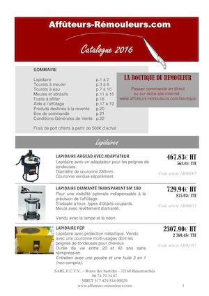 Catalogue Affuteurs Rémouleurs 2016