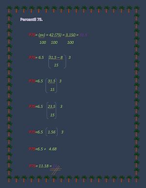 Percentil 75 Estadistica