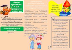 Методические рекомендации "Организация режимных моментов в дошкольном учреждении"