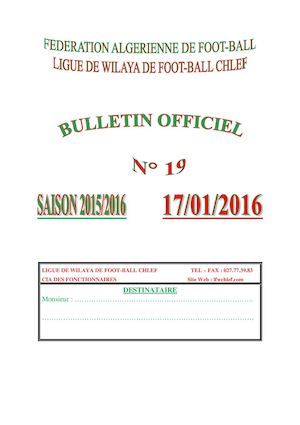 BO N° 19