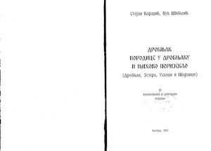 Karadzic, Sibalic - Porodice u Drobnjaku i njihovo poreklo