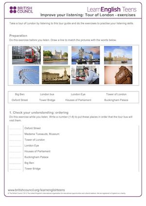 Tour Of London Exercises 3