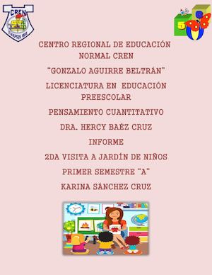 Informe 2da Visita A Jardín Karina Sanchez Cruz 1ero A