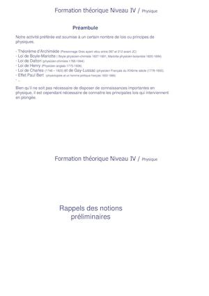 02 Physique Appliquee A La Plongee