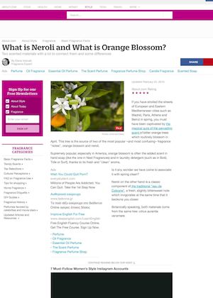 About Com What Is Neroli And What Is Orange Blossom?