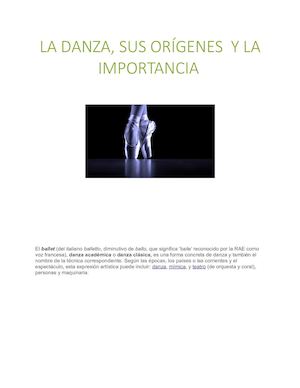 Documento De Danza