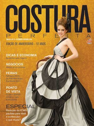 Revista Costura Perfeita Edição Ano XII - N57 - Setembro-Outubro 2010