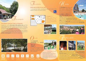 Dépliant camping en anglais