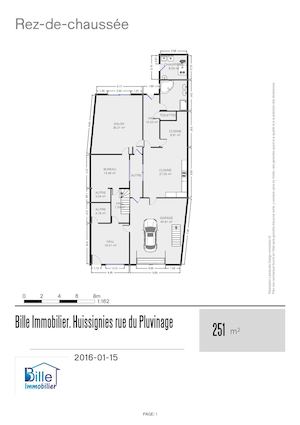 Bille Immobilier Plans maison Huissignies Rue Du Pluvinage