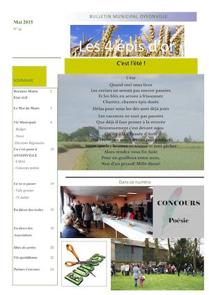 Bulletin Municipal de mai 2015