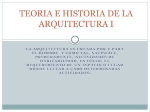 Teoria E Historia De La Arquitectura Ii
