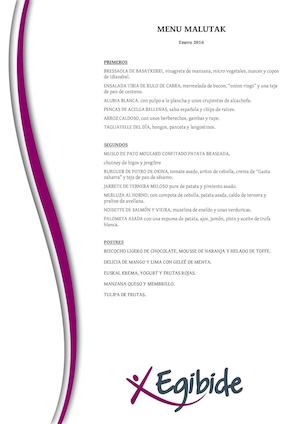 Menú Malutak 2016