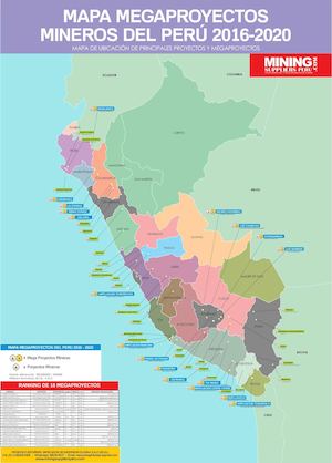Mapa De Mega Proyectos Mineros