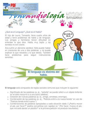 Habla Y Lenguaje