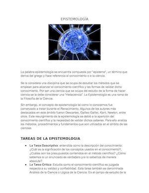 Epistemología