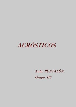 Acrósticos PUN