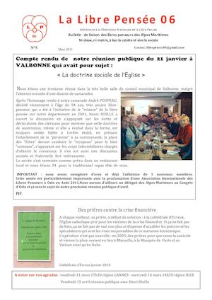 Bulletin Mars 2011