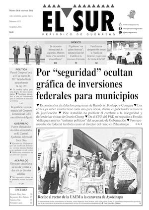 El Sur Martes 26012016
