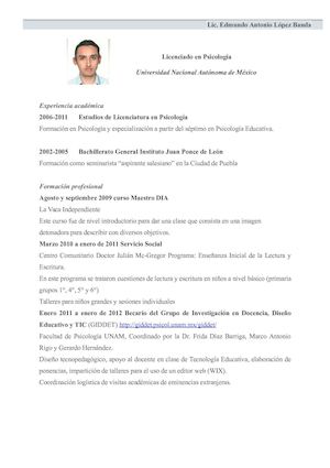 Curriculum Edmundo Antonio Lopez Banda2016