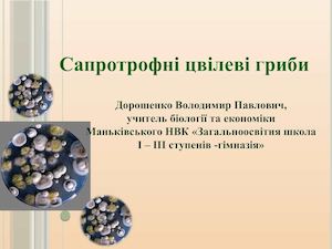 Сапротрофні цвілеві гриби
