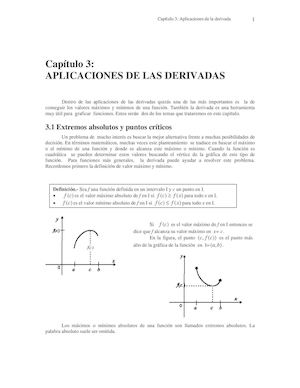 Aplicación De La Derivada
