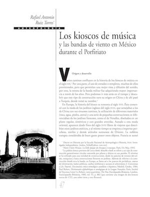 Los kioskos de música y las bandas de viento