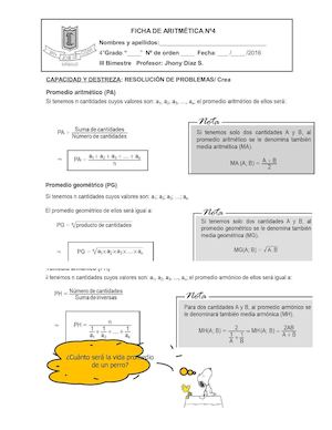 Trabajando Con Los Promedios