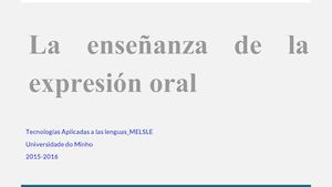 La Enseñanza De La Expresión Oral