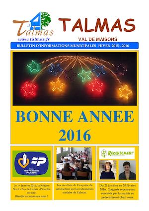 Bulletin municipal Talmas Janvier 2016