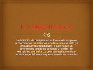La Disciplina