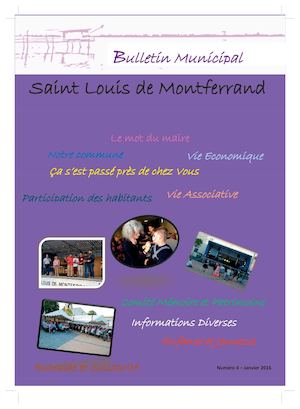 Saint Louis de Montferrand - Bulletin Municipal N°4