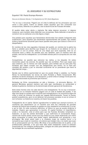 El Discurso Y Su Estructura