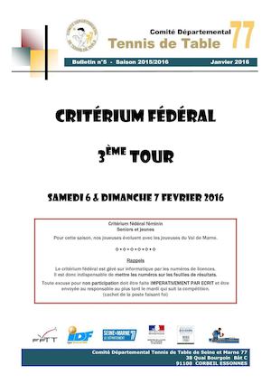 CDTT77 - 2015-2016 - Critérium fédéral - Tour 3