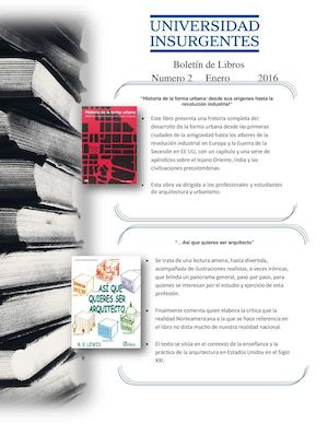 Boletin De Libros ARQUITECTURA