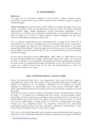 El Juego Infantil