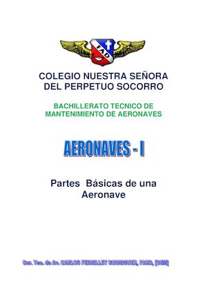Aeronave I Partes Básica De Una Aeronave