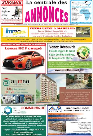 La Centrale des Annonces N° 1287 Semaine du 24 au 30 Janvier 2016