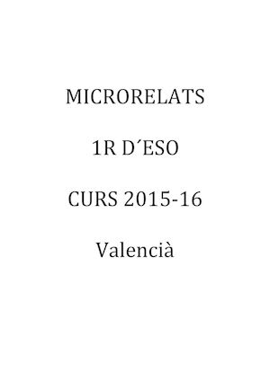 Microrelats 1r D´eso