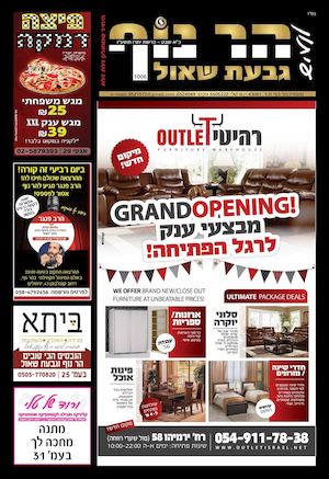 עיתון הר נוף גליון מספר 1006