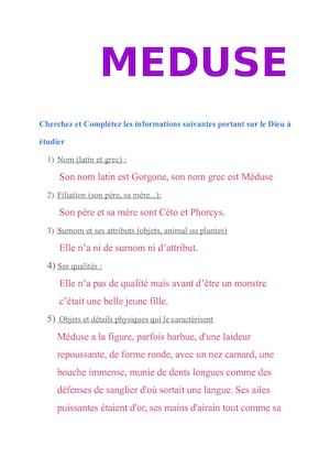 Héros Méduse Groupe Swann Alice