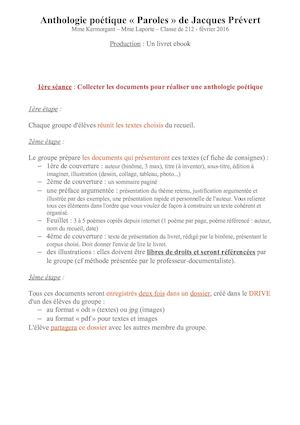 Anthologie Poétique