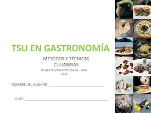 Recetario De Metodos Y Tecnicas Culinarias Final