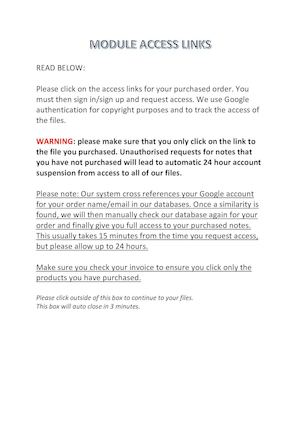 Module Access Links