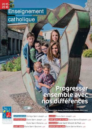 Plaquette du collège Saint Joseph 2016 à CHâteaubourg