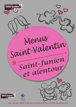 Menus St Valentin à Saint-Junien