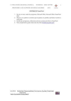 Power Point Septimo 2016