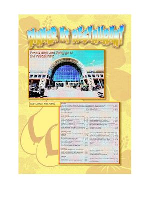 Fumetto At The Restaurant2 Inglese