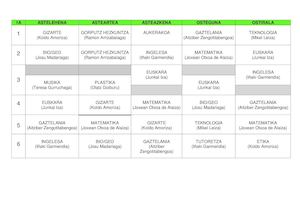 Taldeko Ordutegiak 2015 2016