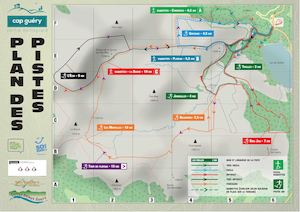 Plan des pistes Domaine Nordique du Guery