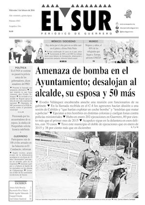El Sur Miercoles 03022016